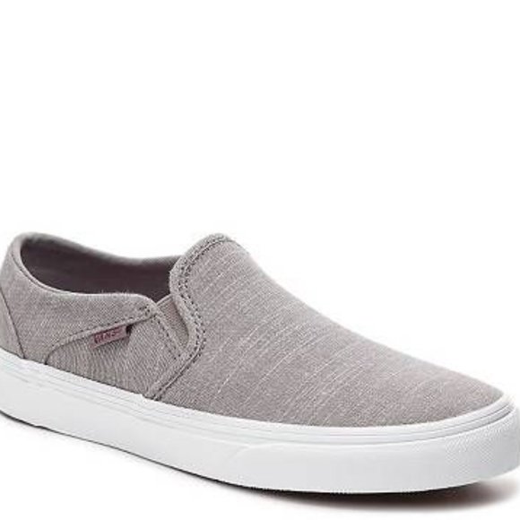 Vans Shoes - Vans Asher Chambray Slip-On Sneakers